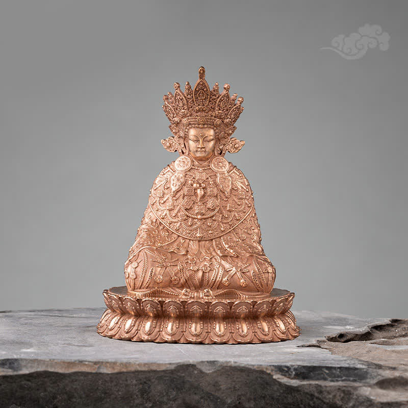 Nimara Ritual Shakyamuni Figurine Compassion Handmade Copper Statue Decoration