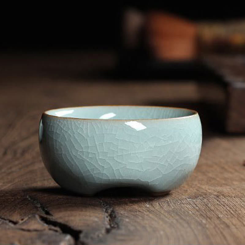 Nimara Ritual Colorful Koi Fish Ceramic Teacup Kung Fu Tea Cup Bowl