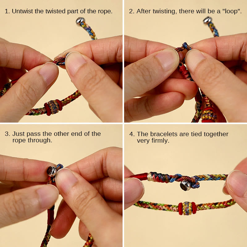 Nimara Ritual Handmade Dragon Boat Festival Luck Colorful Rope Child Adult Bracelet