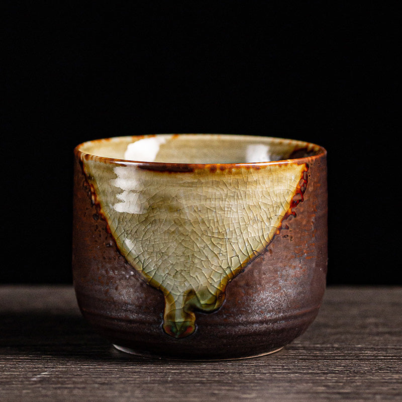 Nimara Ritual Retro Brown Kiln Change Ceramic Teacup Kung Fu Tea Cup