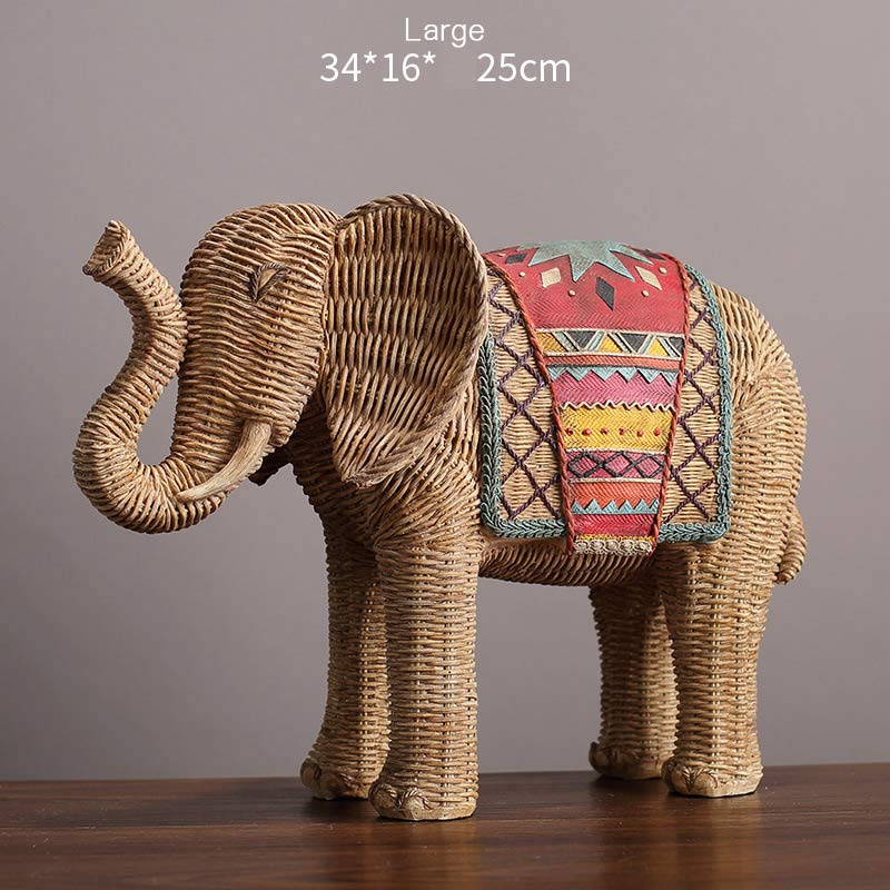 Nimara Ritual Elephant Resin Wisdom Wealth Home Decoration