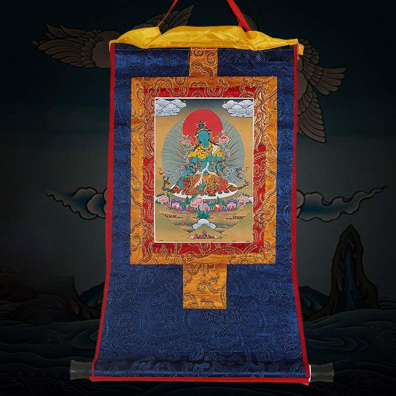Nimara Ritual Tibetan Framed Thangka Blessing Protection Decoration