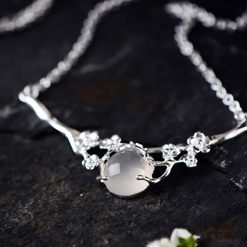 Absorb Negative Energy Plum Blossom Chalcedony Positive Bracelet