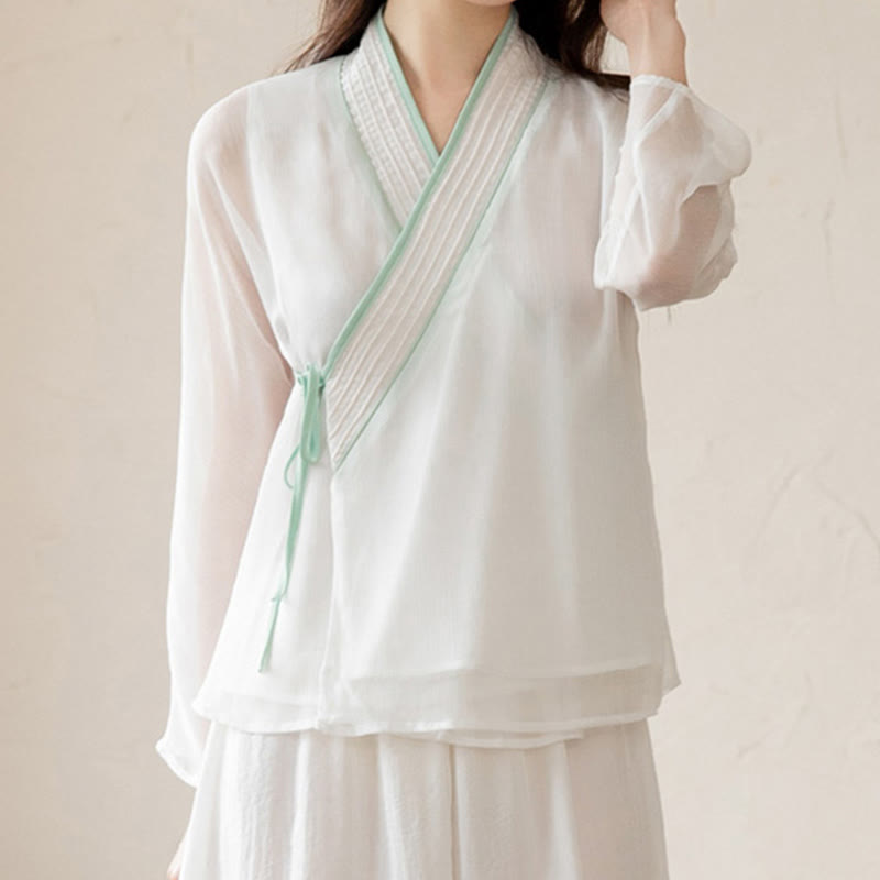 Nimara Ritual Retro Prayer Zen Spiritual Meditation Practice Chiffon Clothing Women's Set