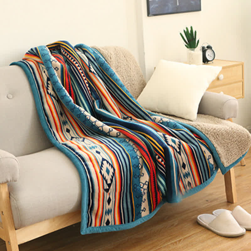 Nimara Ritual Geometric Warm Soft Bed Throw Blanket