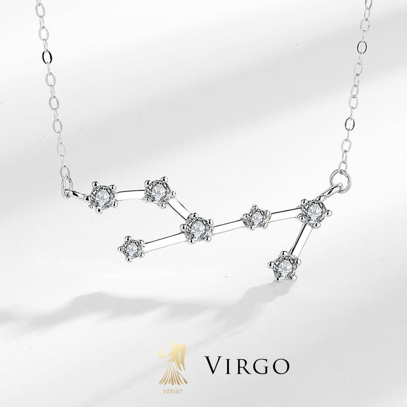 Nimara Ritual 925 Sterling Silver 12 Constellations of the Zodiac Astrology Blessing Necklace Pendant