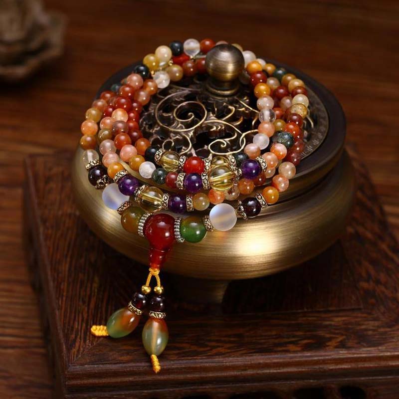 Nimara Ritual The 108 Quartz Healing Mala Bracelet