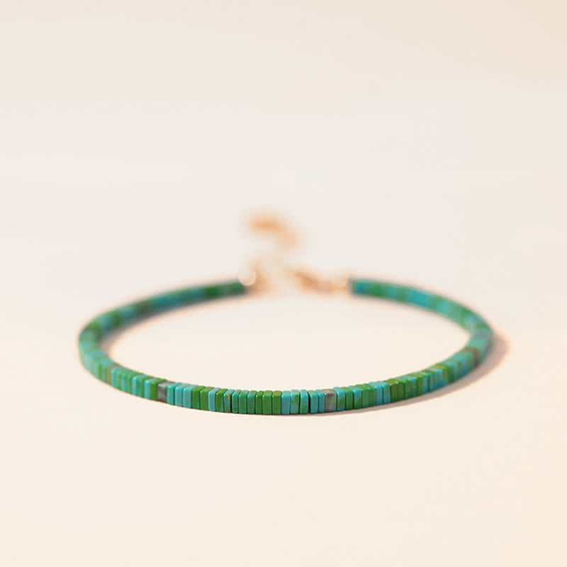 Nimara Ritual Turquoise Beaded Friendship Strength Chain Bracelet