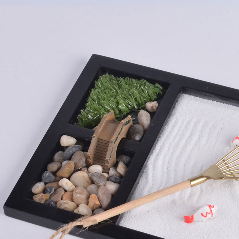 Nimara Ritual Koi Fish Small Bridge Calm Peace Meditation Zen Garden Decoration