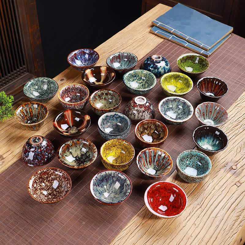 Nimara Ritual Colorful Ceramic Teacup Home Office Tea Cups