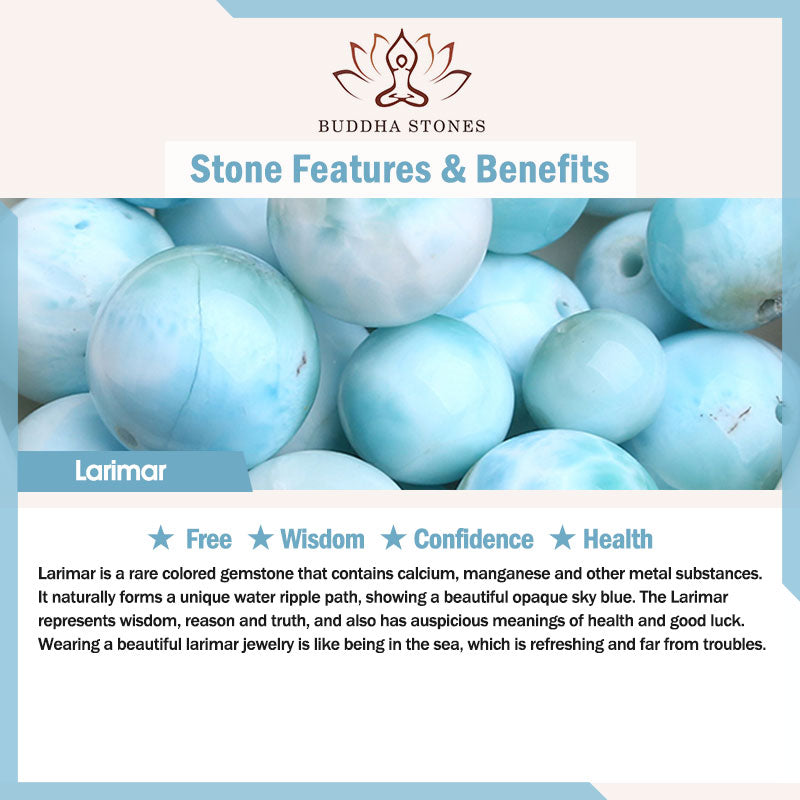 Nimara Ritual Natural Larimar Wisdom Confidence Bracelet