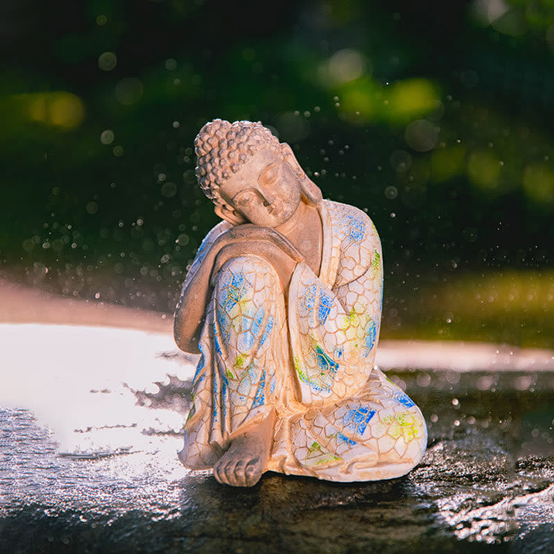 Nimara Ritual Meditating Zen Buddha Serenity Resin Statue Figurine Home Decoration