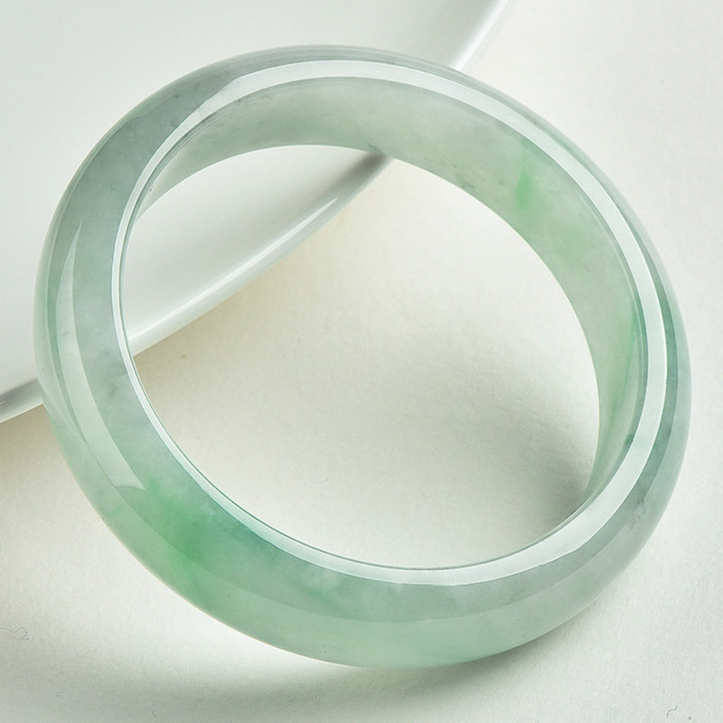Nimara Ritual Natural Jade Prosperity Wealth Luck Bangle Bracelet