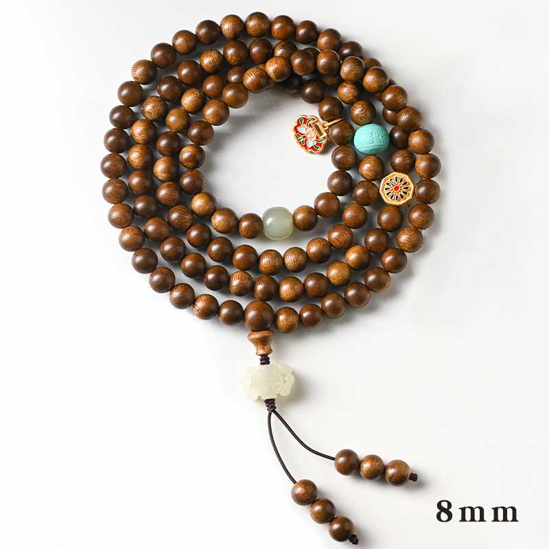 Nimara Ritual Tibetan Rosewood Protection Calm Bracelet Mala