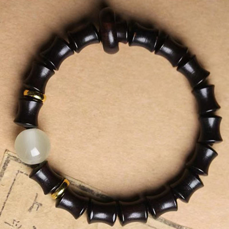 Nimara Ritual Ebony Green Sandalwood Black Rosewood Bamboo Peace Bracelet