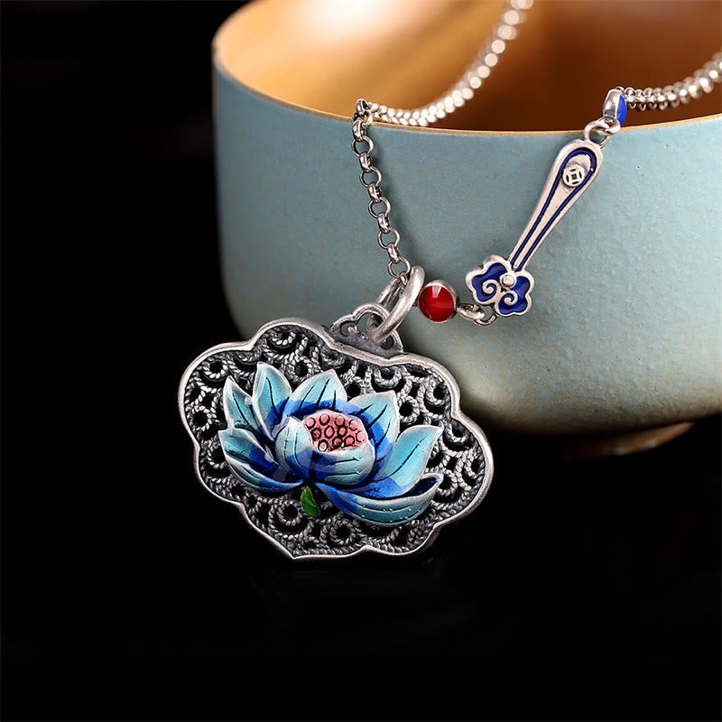 Nimara Ritual Lotus Auspicious Cloud New Beginning Necklace Pendant Ring