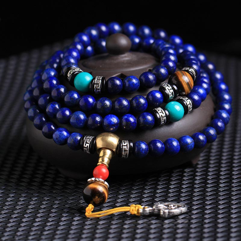 Nimara Ritual 108 Beads Lazurite Positive Bracelet Mala