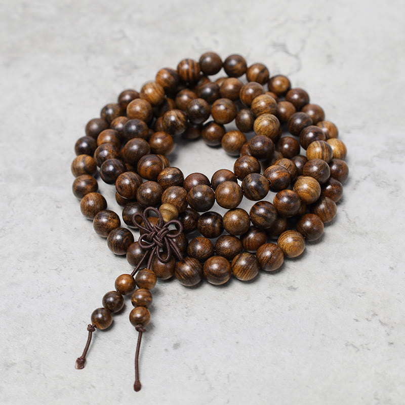 Nimara Ritual 108 Mala Beads Bracelet Prayer Meditation Sandalwood Elastic