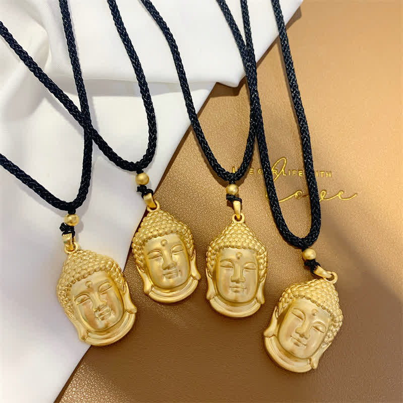 Nimara Ritual Gold Buddha Copper Wealth Necklace Pendant