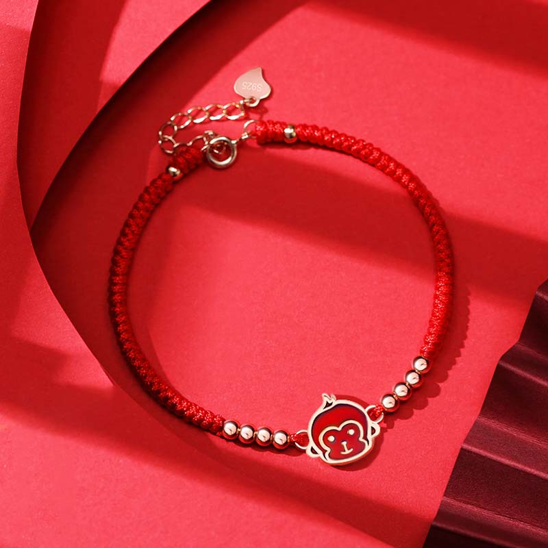 Nimara Ritual 12 Chinese Zodiac Lucky Red String Bracelet
