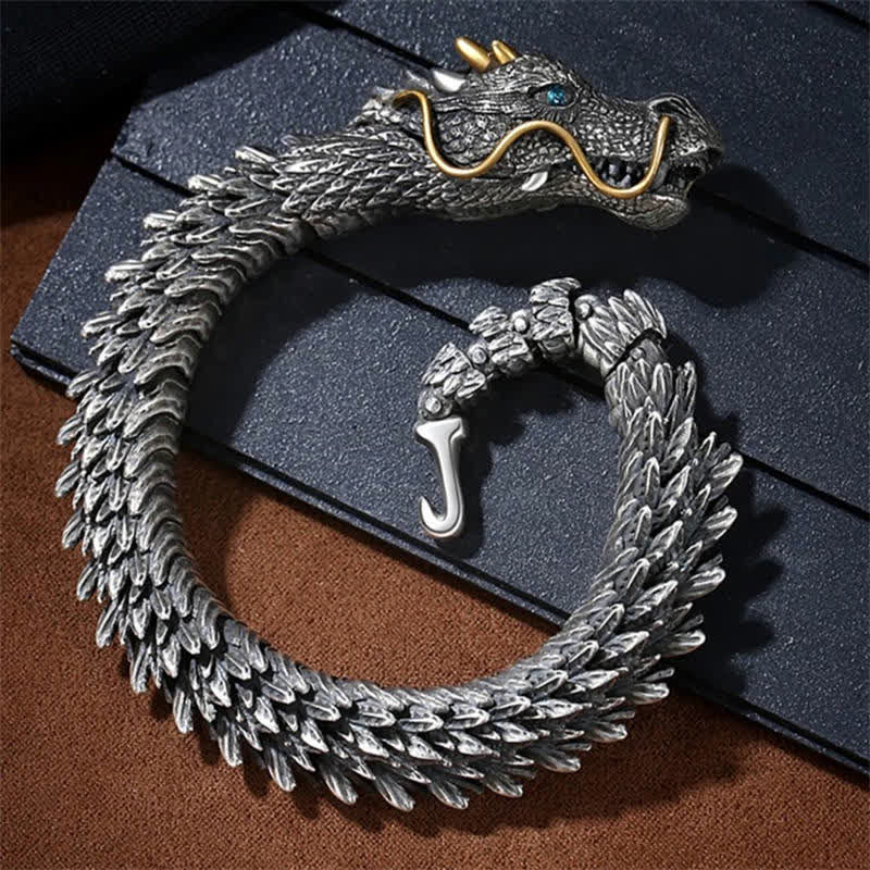 Nimara Ritual Nordic Dragon Handmade Amulet Luck Protection Chain Bracelet