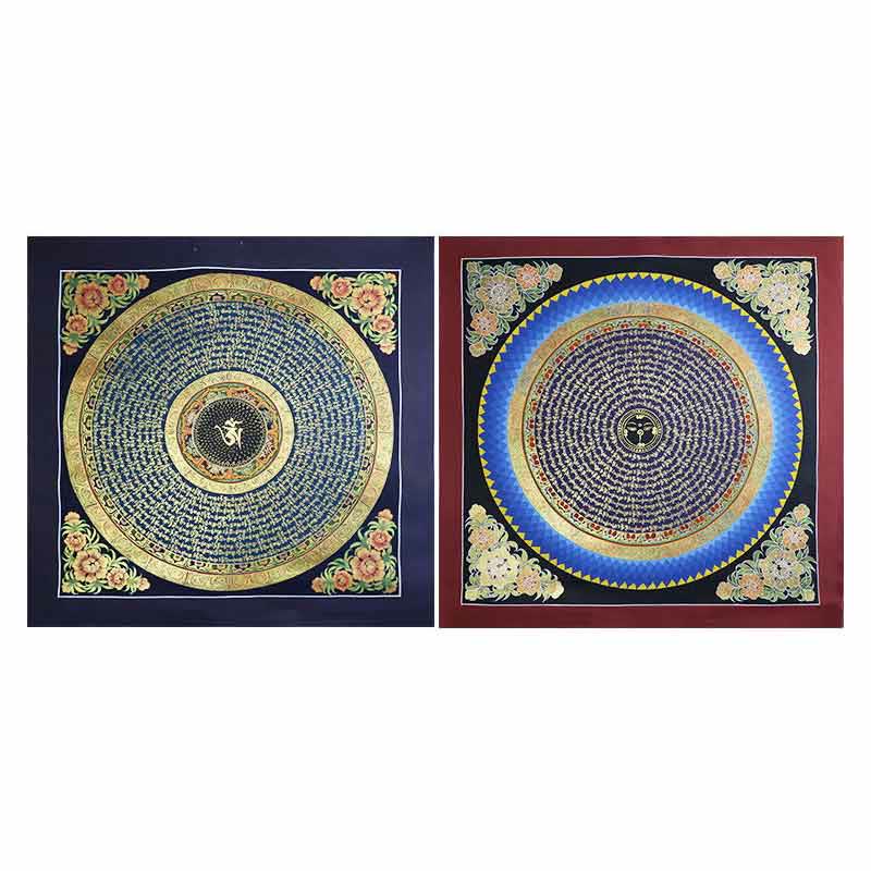 Nimara Ritual Tibetan Handmade Thangka Painting Spiritual Blessing Blind Box Random Color Pattern