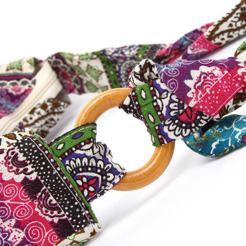 Nimara Ritual Cotton Stripes Print Crossbody Bag Shoulder Bag