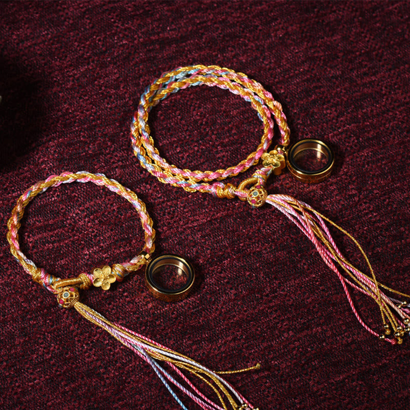 Nimara Ritual Tibetan Handmade Luck Colorful String Single Double Wrap Braided Bracelet