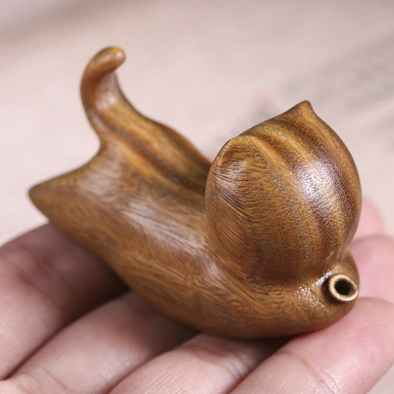 Nimara Ritual Green Sandalwood Cute Cat Pattern Soothing Stick Incense Burner Decoration
