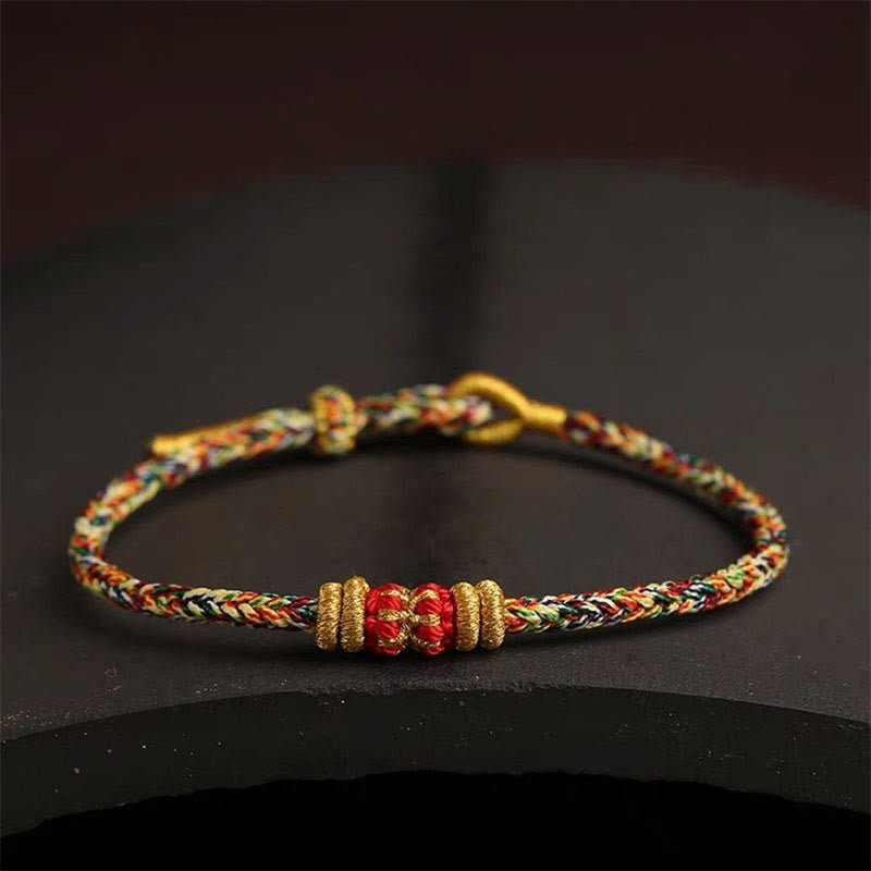 Nimara Ritual Handmade Colorful Rope King Kong Knot Braided Luck Bracelet