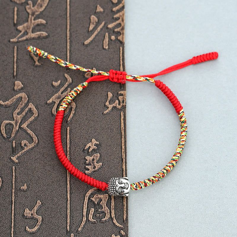 Nimara Ritual Handmade Colorful King Kong Knot Buddha Serenity String Bracelet
