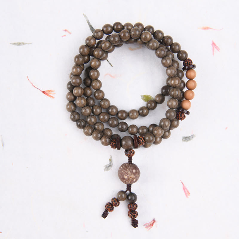 Nimara Ritual Tibetan Sandalwood Protection Charm Mala Bracelet