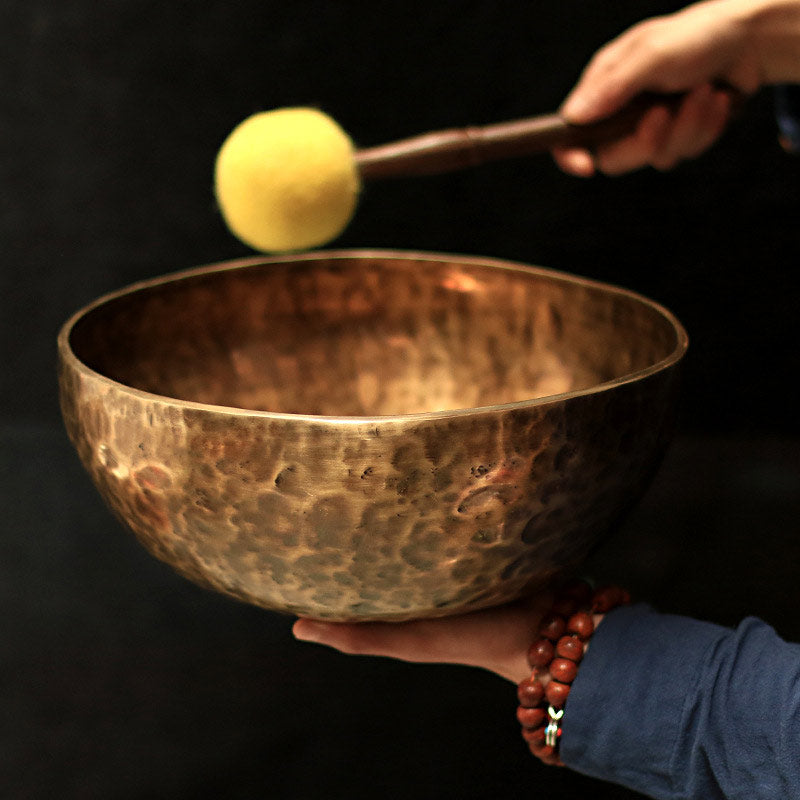 Nimara Ritual Tibetan Sound Bowl Handcrafted for Healing and Meditation Positive Energy Singing Bowl Set