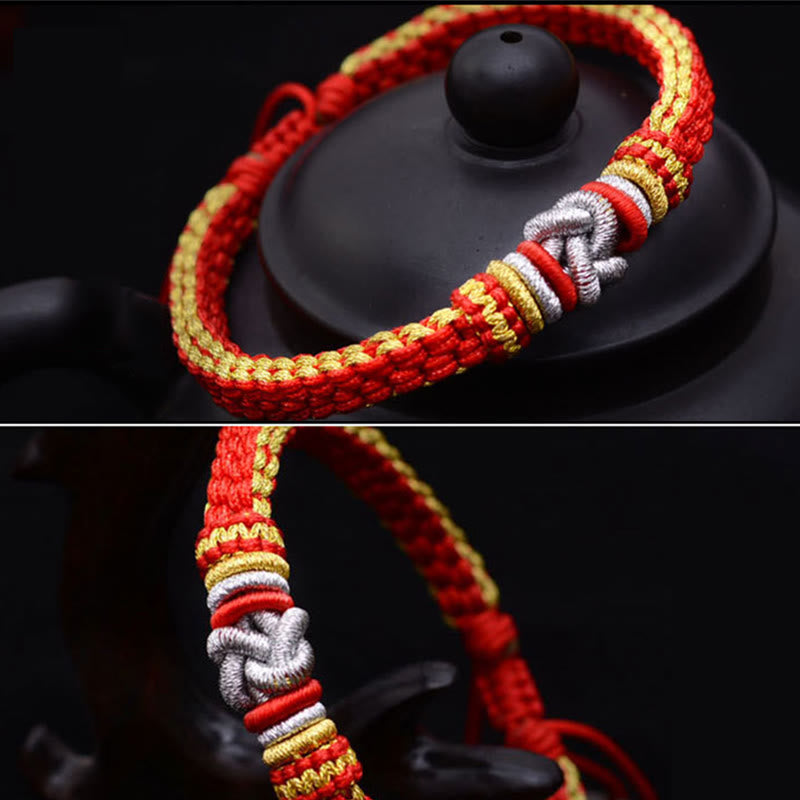 Nimara Ritual Colorful Rope True Love Knot Luck Handmade Bracelet
