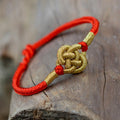Nimara Ritual Handmade Simple Design Chinese Knotting Luck Strength Braid String Bracelet