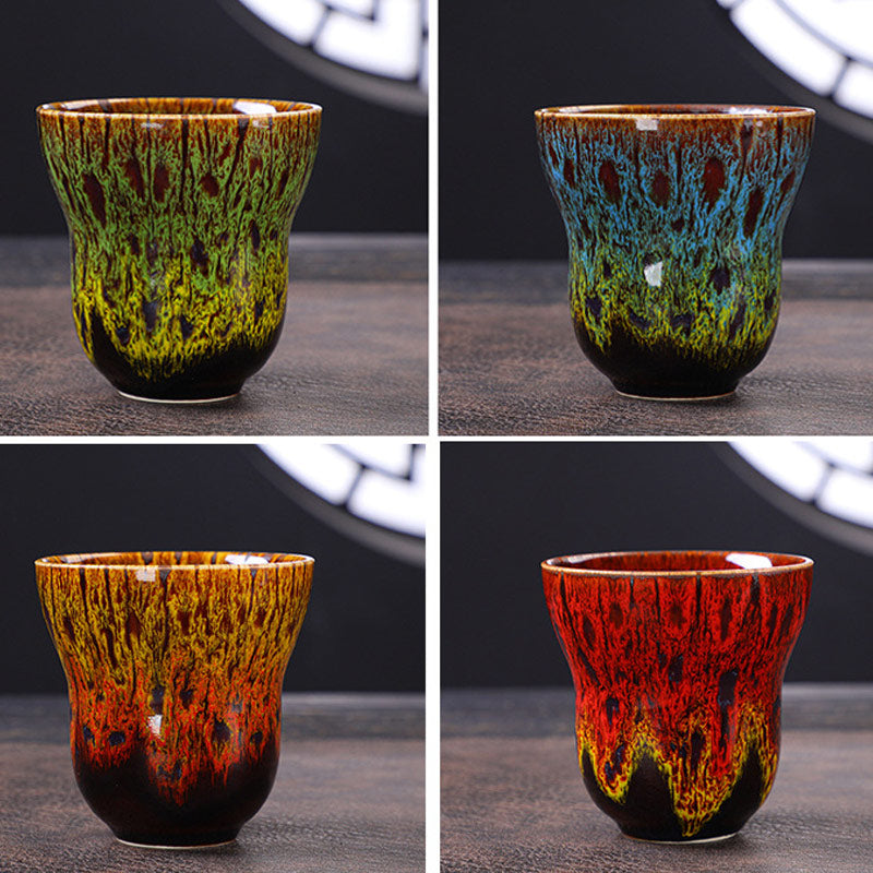 Nimara Ritual Vintage Kiln Change Design Ceramic Coffee Mug Tea Cup 150ml