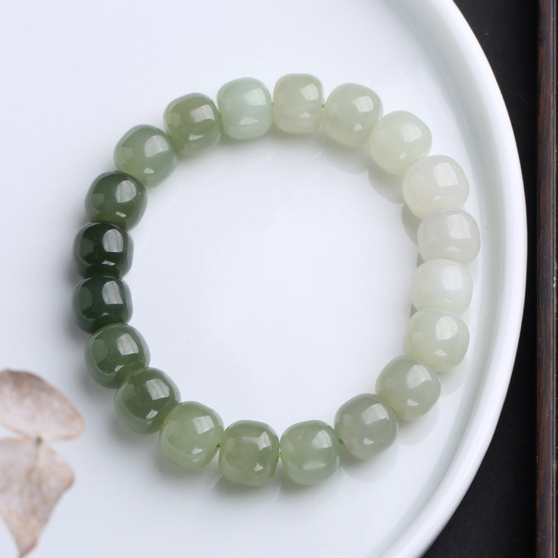 Nimara Ritual Gradient Jade Luck Blessing Bracelet