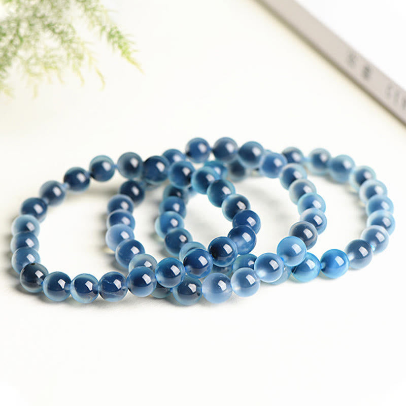 Nimara Ritual Natural Colorful Candy Agate Harmony Strength Bead Bracelet