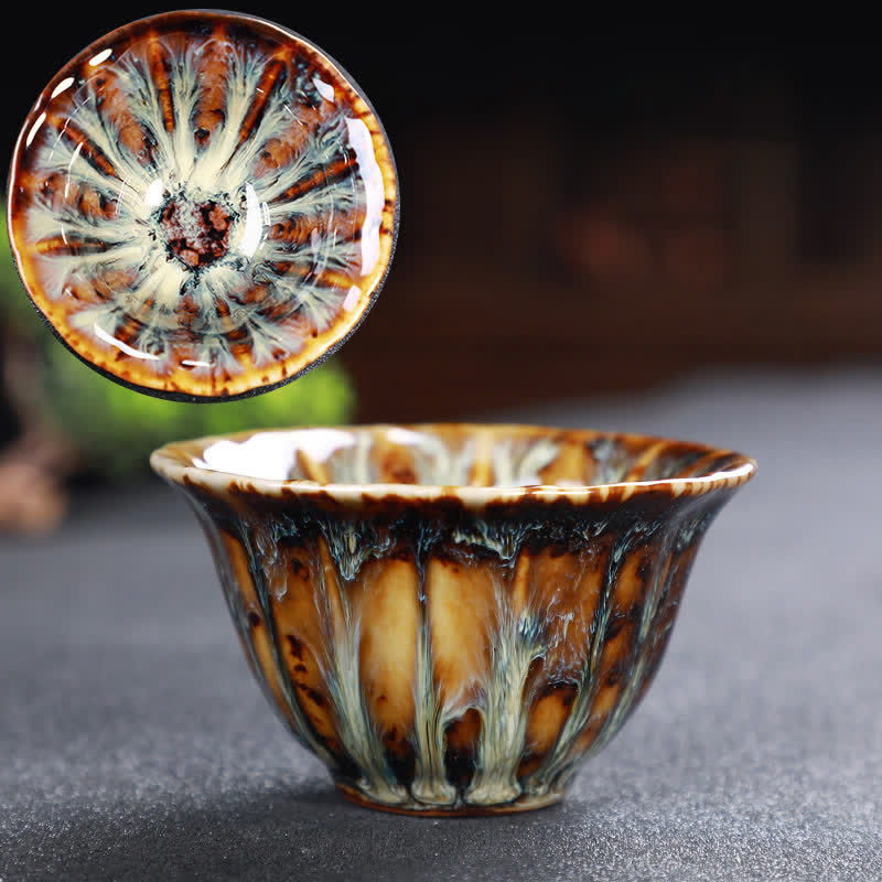 Nimara Ritual Colorful Ceramic Teacup Home Office Tea Cups