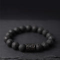 Nimara Ritual Lava Rock Ebony Wood Tiger Eye Support Healing Bracelet