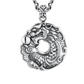 Nimara Ritual Koi Fish Dragon Peace Buckle Wealth Necklace Pendant