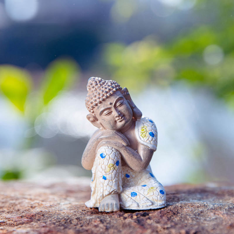 Nimara Ritual Meditating Zen Buddha Serenity Resin Statue Figurine Home Decoration