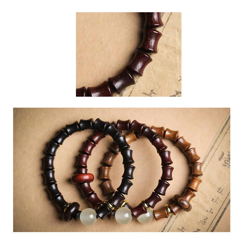 Nimara Ritual Ebony Green Sandalwood Black Rosewood Bamboo Peace Bracelet