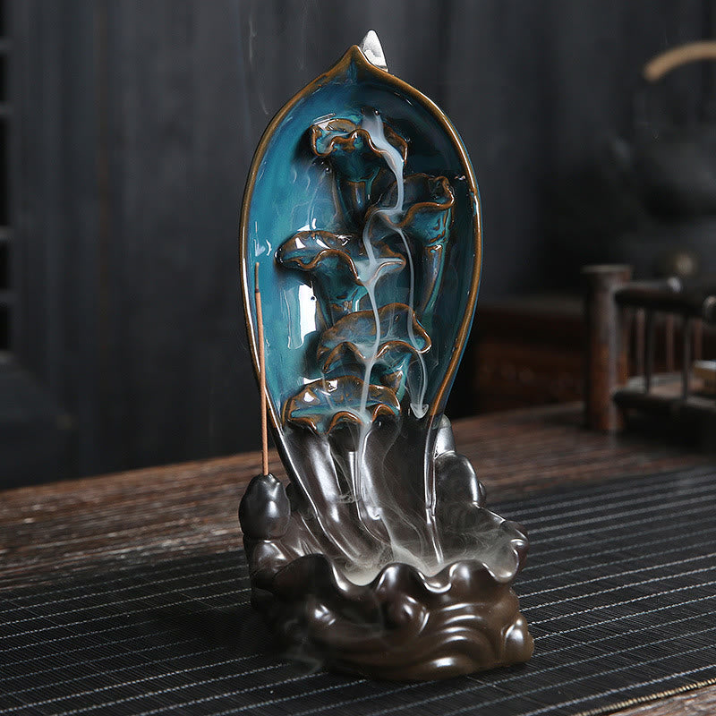 Nimara Ritual Waterfall Incense Burner Backflow Incense Holder