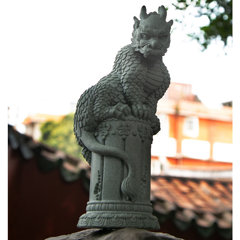 Nimara Ritual Feng Shui Standing Sitting Dragon Success Luck Home Decoration