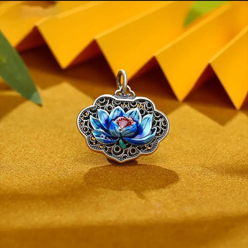 Nimara Ritual Lotus Auspicious Cloud New Beginning Necklace Pendant Ring
