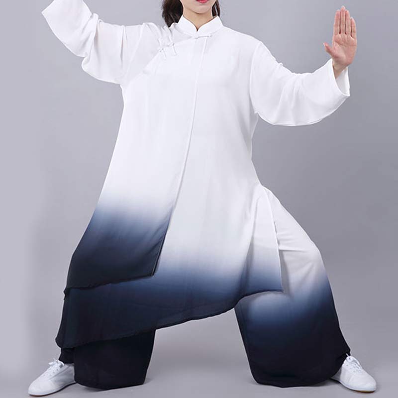 Nimara Ritual Gradient Painting Meditation Prayer Spiritual Zen Tai Chi Qigong Practice Unisex Clothing Set