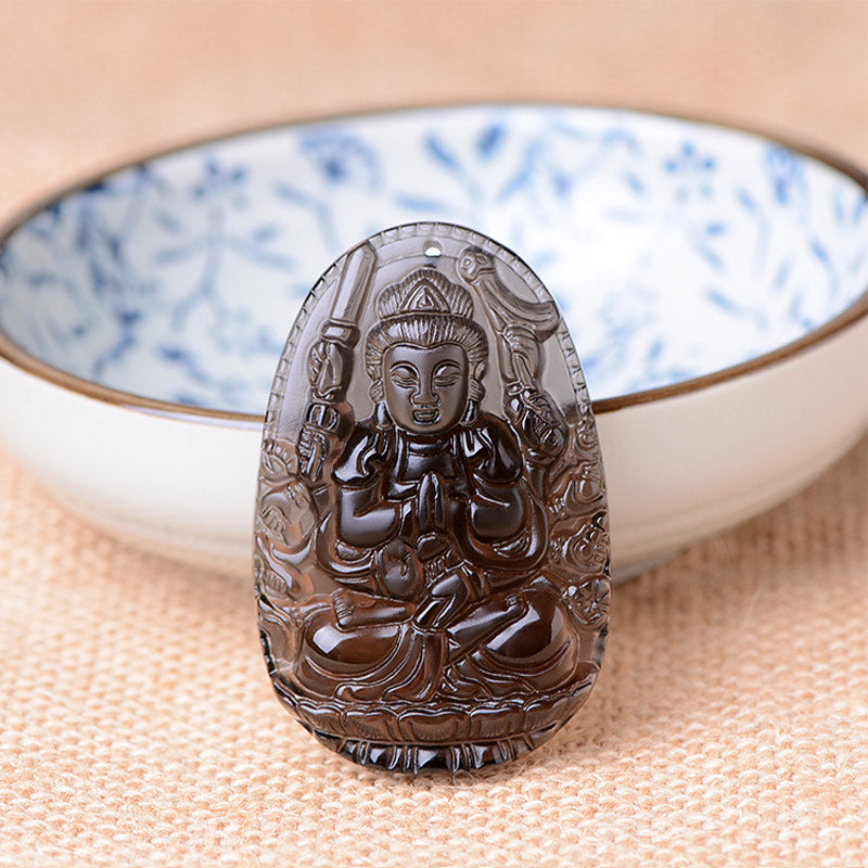 Nimara Ritual Chinese Zodiac Obsidian Protection Necklace