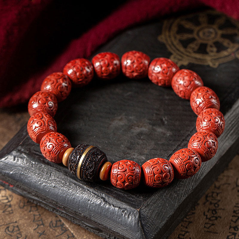 Nimara Ritual Natural Cinnabar Ebony Calm Blessing Bracelet