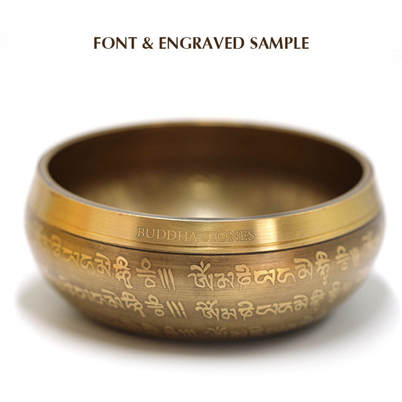 Nimara Ritual Tibetan Sound Bowl Handcrafted for Yoga Mindfulness and Meditation Singing Bowl Set